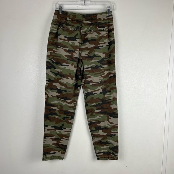 forever 21 Green Camo Print Jeans Pleated XS - Picture 6 of 11